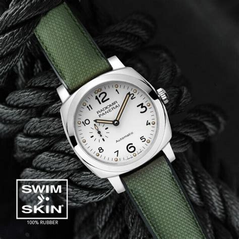 panerai military green rubber strap|panerai officine rubber strap.